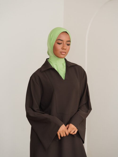 Alternative view of STAPLE SCARF - MATCHA
