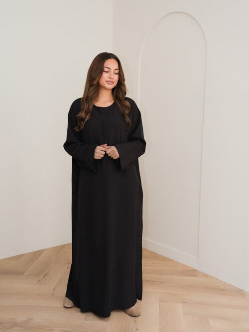 ESSENTIAL ABAYA DRESS - BLACK