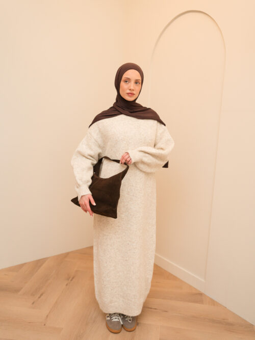 SWEATER DRESS - CREME - Afbeelding 5