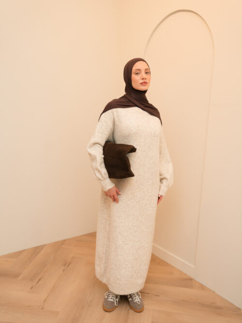 SWEATER DRESS - CREME - Afbeelding 4