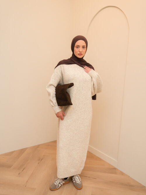 SWEATER DRESS - CREME