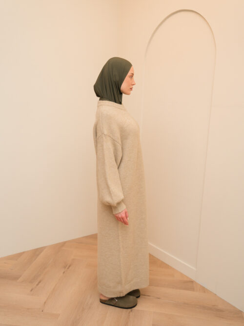 SWEATER DRESS - SAND - Afbeelding 8