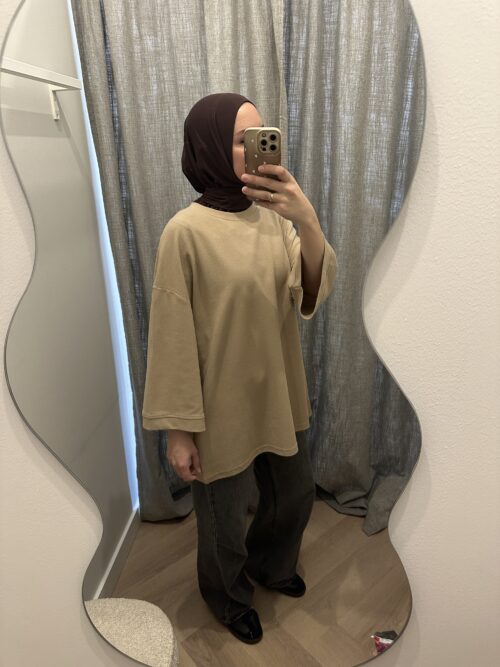 COTTON TOP 3/4 - BEIGE