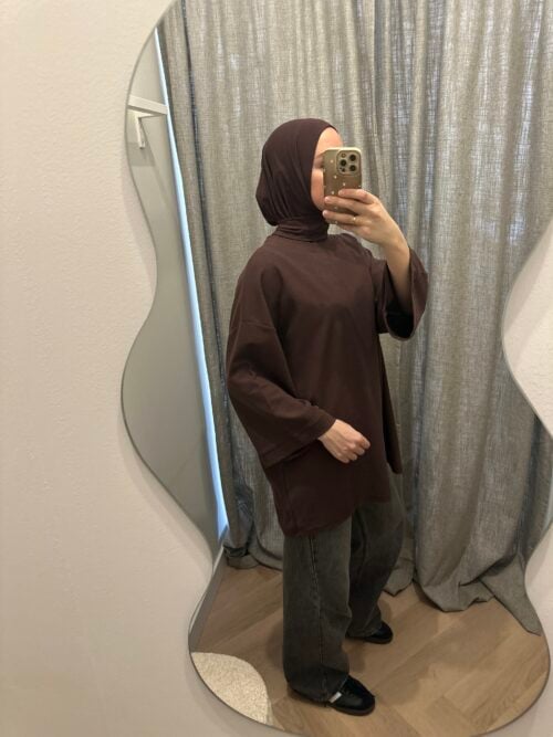 Alternative view of COTTON TOP - BROWN