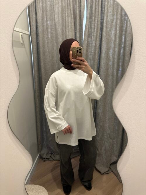 Alternative view of COTTON TOP - WHITE