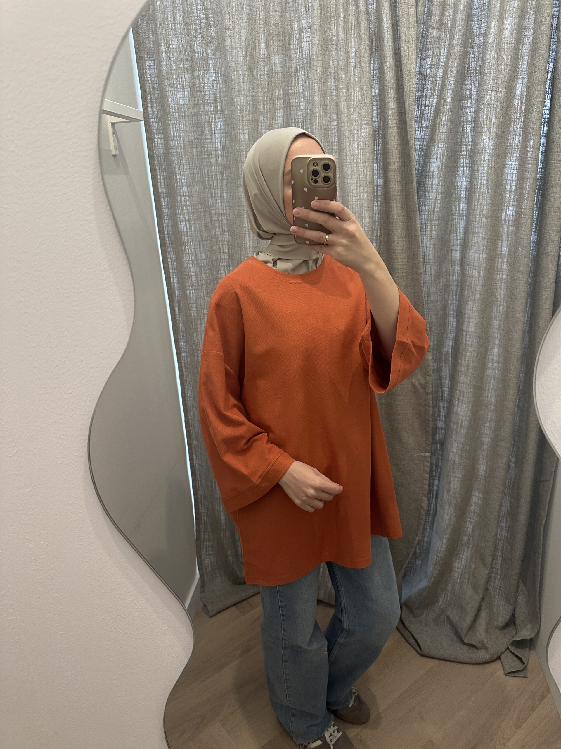 COTTON TOP 3/4 - ORANGE