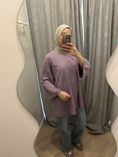 COTTON TOP 3/4 - VIOLET