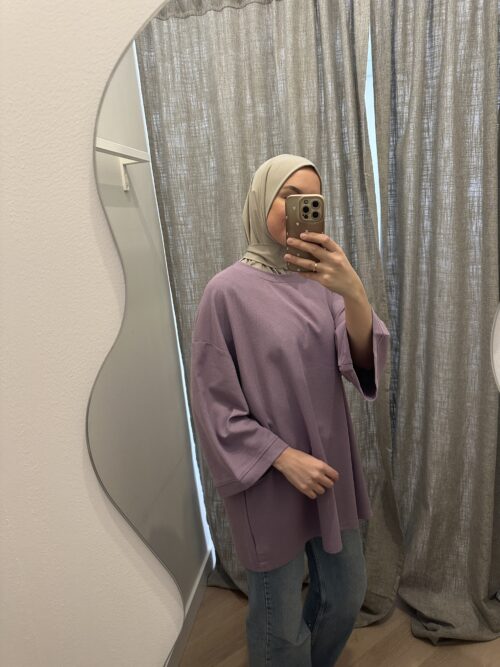 Alternative view of COTTON TOP 3/4 - VIOLET