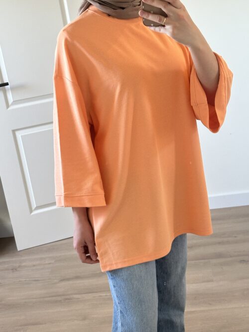 COTTON TOP 3/4 - PEACHY
