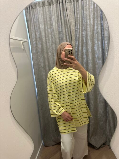 DOUBLE STRIPED TOP - YELLOW