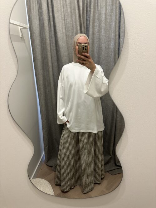 COTTON AYA SKIRT - OLIVE