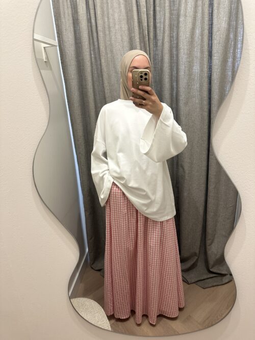 COTTON AYA SKIRT - BABY PINK