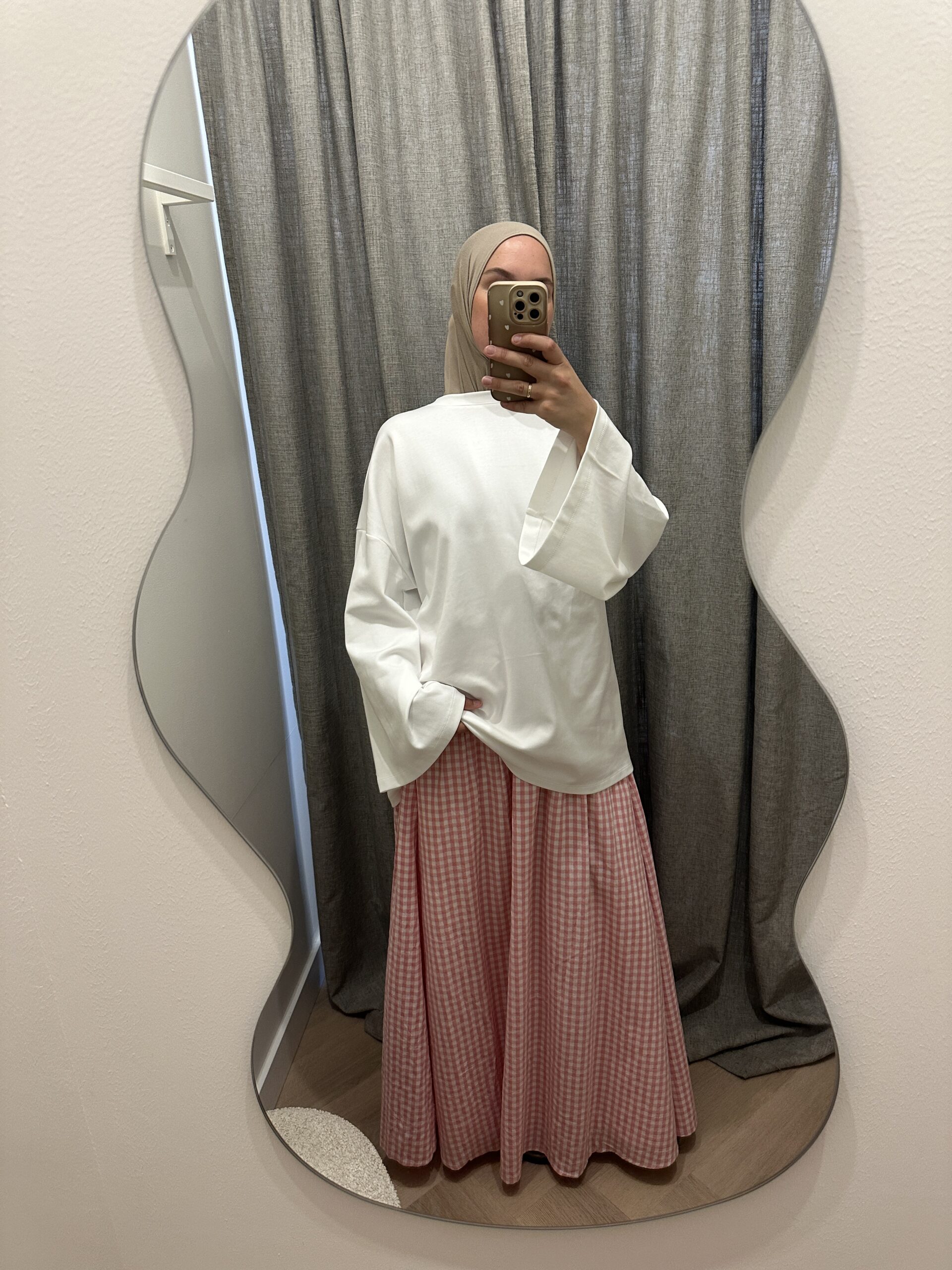 COTTON AYA SKIRT - BABY PINK - Afbeelding 3