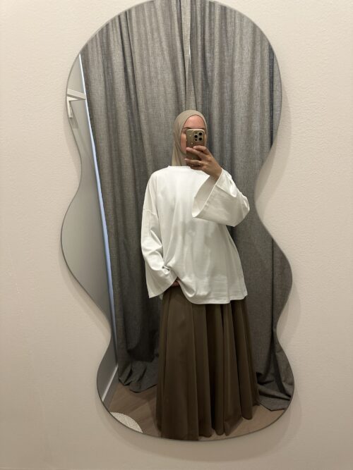 VOILE SKIRT - TAUPE BROWN