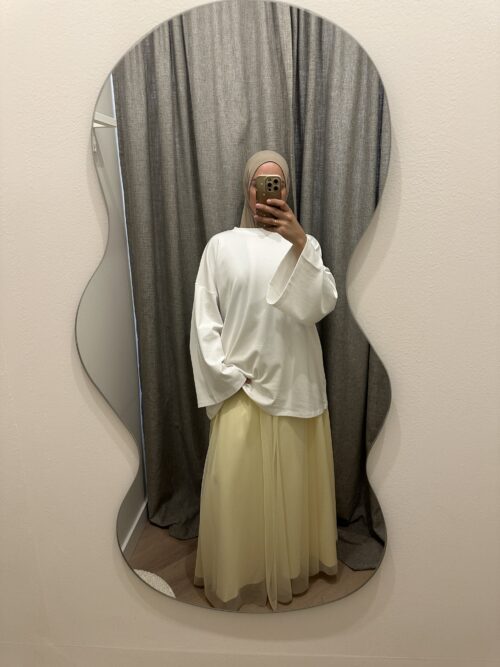 Alternative view of VOILE SKIRT - BUTTERYELLOW