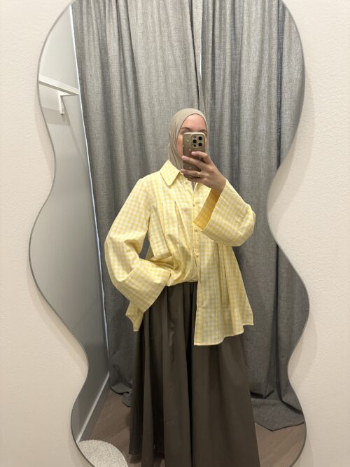 Alternative view of COTTON AYA TOP - BUTTERYELLOW