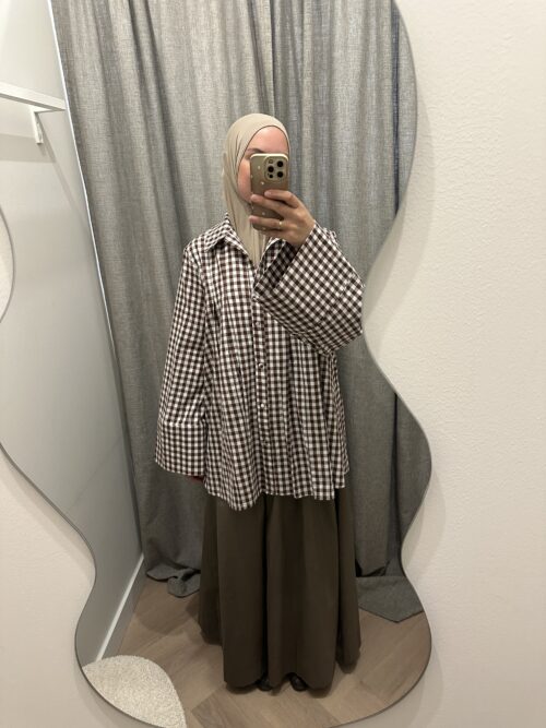 COTTON AYA TOP - BROWN