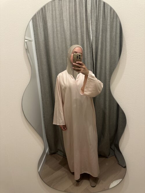 Alternative view of VISCOSE ABAYA - BABYPINK