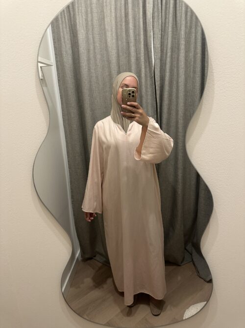 VISCOSE ABAYA - BABYPINK - Afbeelding 3
