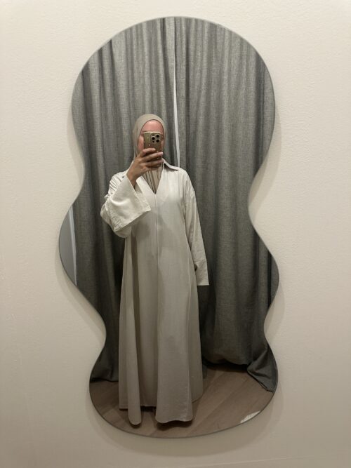 Alternative view of RAYON DRESS - BEIGE