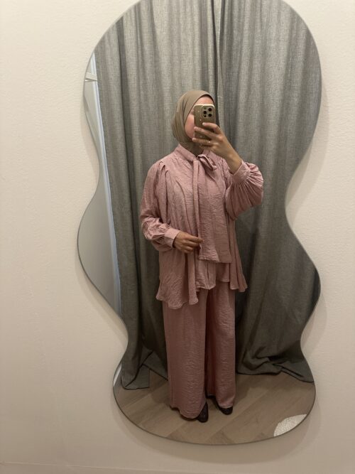 VISCOSE TWINSET BOW - PINK