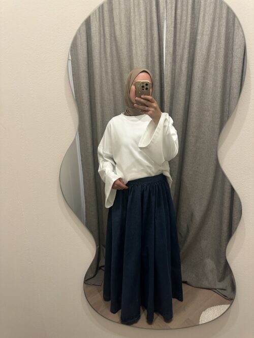COTTON DENIM SKIRT - Afbeelding 3