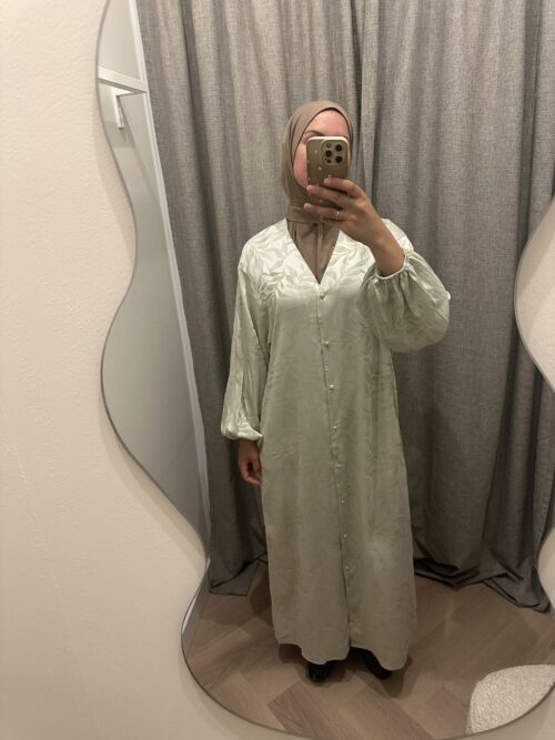 Alternative view of FLOWER PRINT DRESS - PASTEL MINT