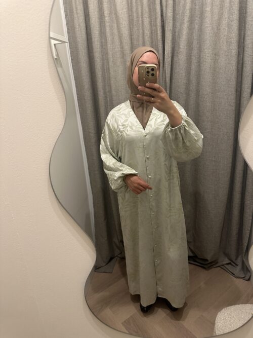 FLOWER PRINT DRESS - PASTEL MINT - Afbeelding 3