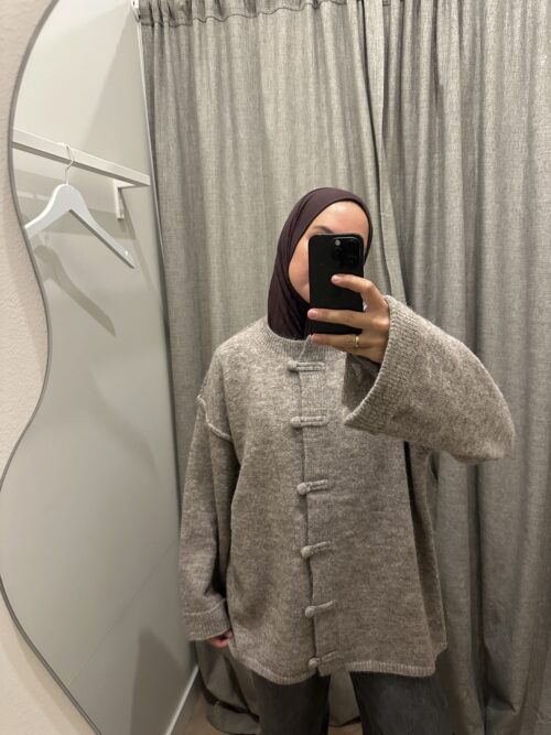 Alternative view of SWEATER VEST - TAUPE