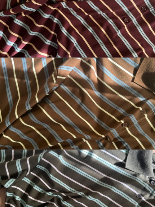 Alternative view of LONGSLEEVE STRIPED POLO - LEAF