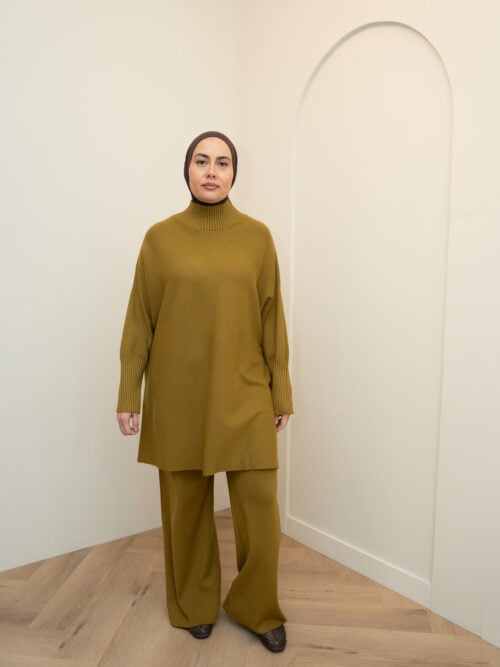 Alternative view of SMALL SLEEVE VISCOSE TWINSET - PISTACHIO