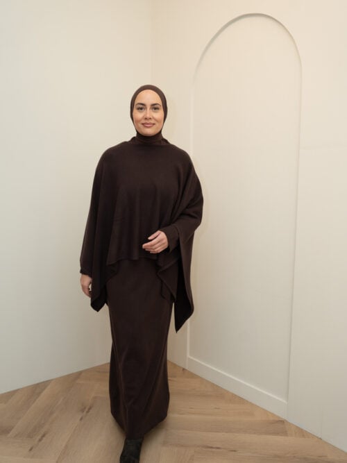 Alternative view of CAPE ABAYA - DARK BROWN