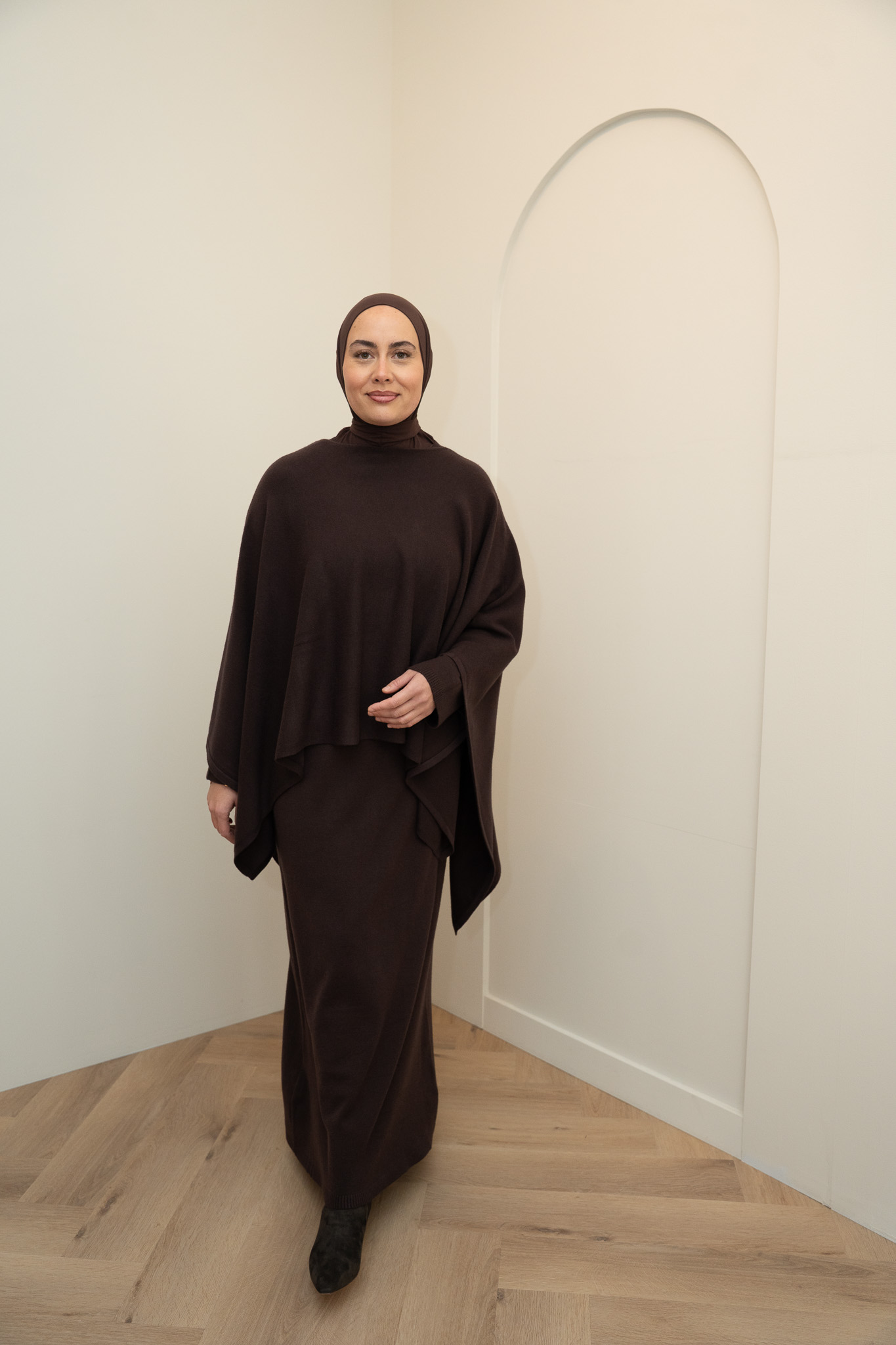 CAPE ABAYA - DARK BROWN - Afbeelding 2