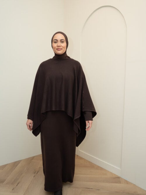 CAPE ABAYA - DARK BROWN