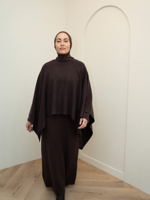 CAPE ABAYA - DARK BROWN - Afbeelding 4
