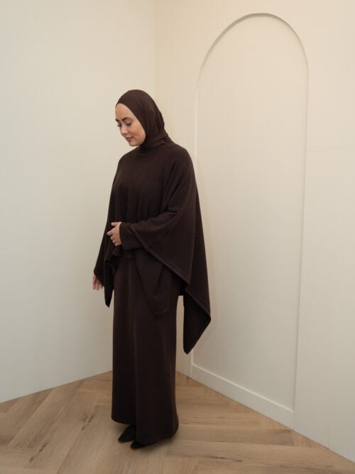 CAPE ABAYA - DARK BROWN - Afbeelding 5