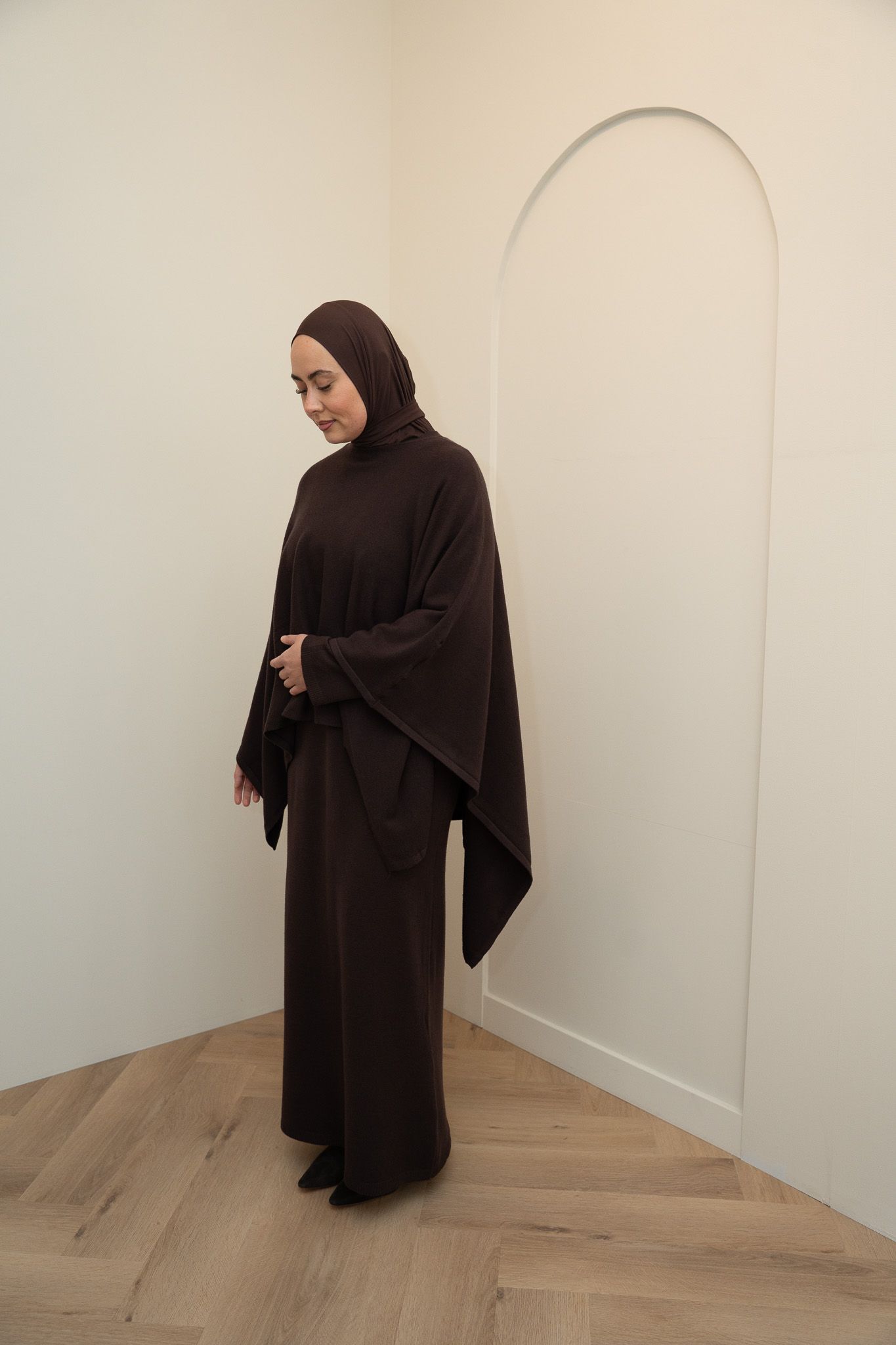 CAPE ABAYA - DARK BROWN - Afbeelding 5