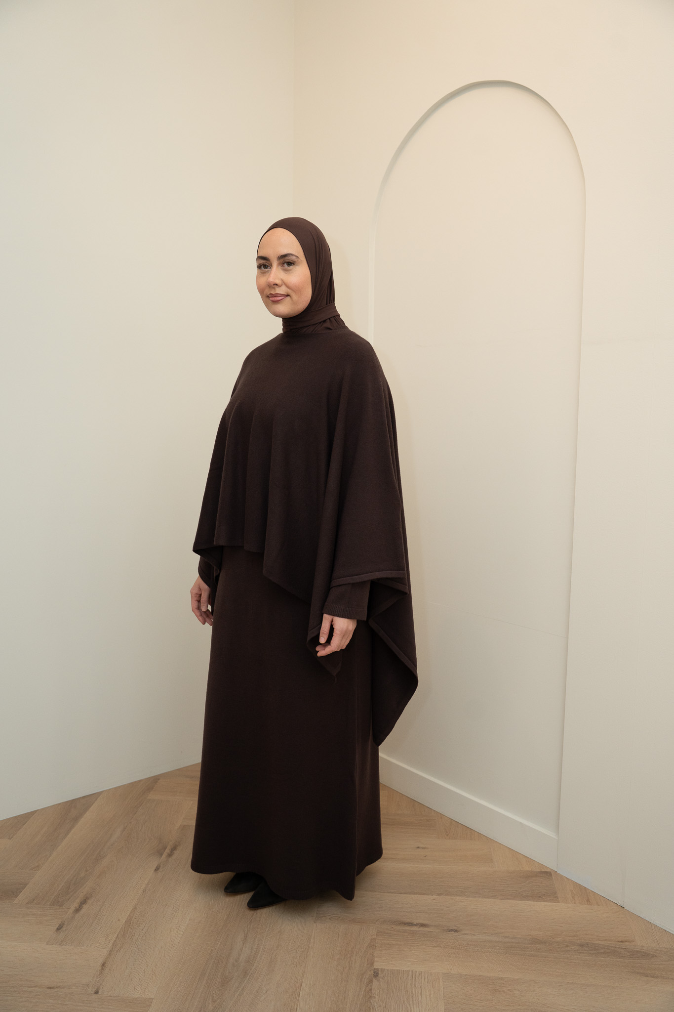 CAPE ABAYA - DARK BROWN - Afbeelding 3