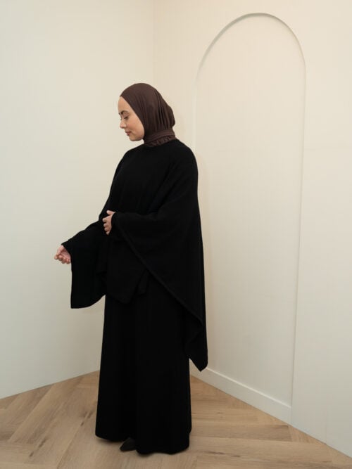 Alternative view of CAPE ABAYA - BLACK